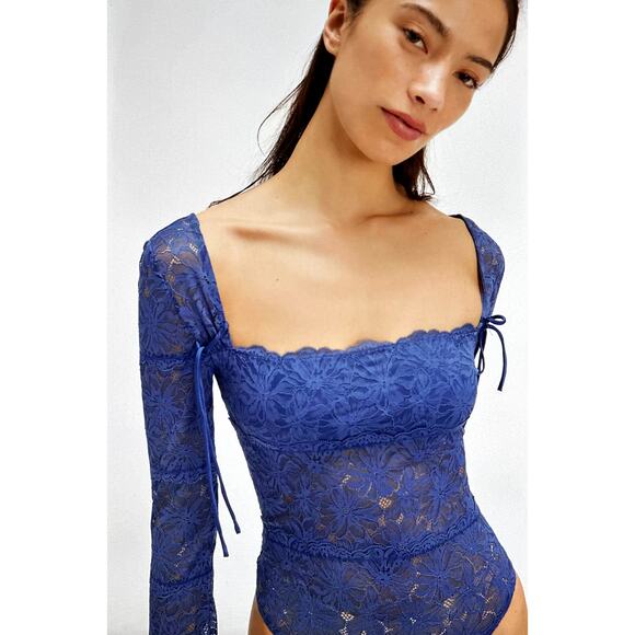 Free People Told You So Bodysuit Open Waters Size L - Picture 1 of 4